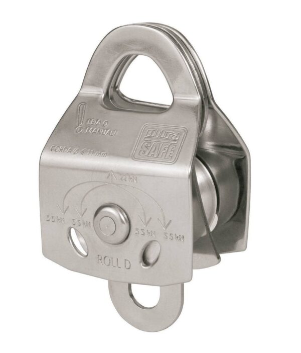 Polia Dupla Aço Inox Roll D - Ultra Safe