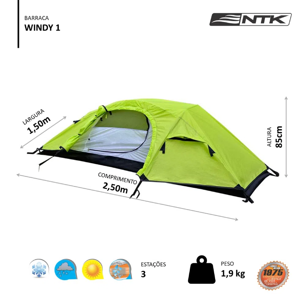 Barraca Windy 1p Coluna d'água 2500mm - Ntk - Imagem 5