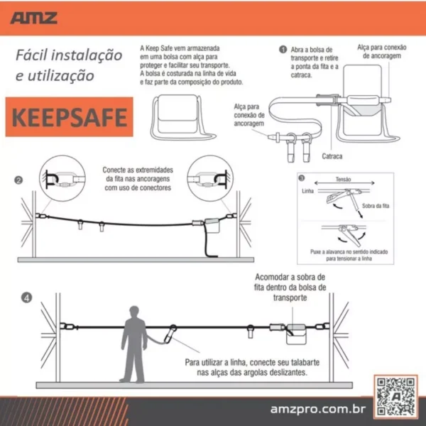 Linha de Vida Movel Keep Safe - Amz - Image 3