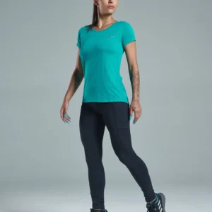 Camiseta Dry Fit Feminina Java Verde Esmeralda - Galapagos
