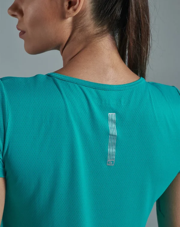 Camiseta Dry Fit Feminina Java Verde Esmeralda - Galapagos - Image 4