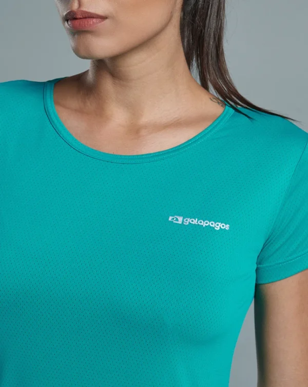 Camiseta Dry Fit Feminina Java Verde Esmeralda - Galapagos - Image 5