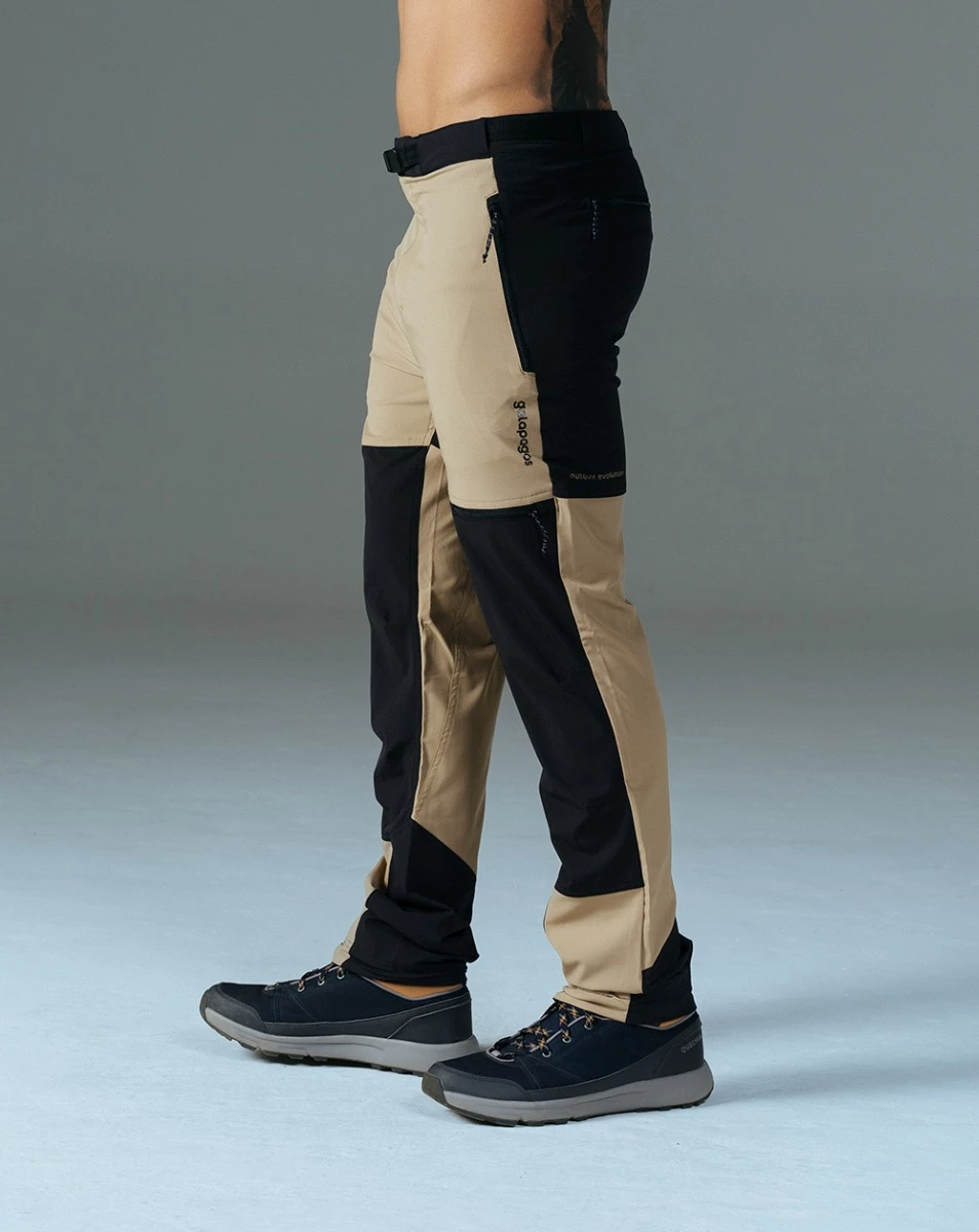 Calça Masculina Hiker Preto e Cáqui - Galapagos - Imagem 8