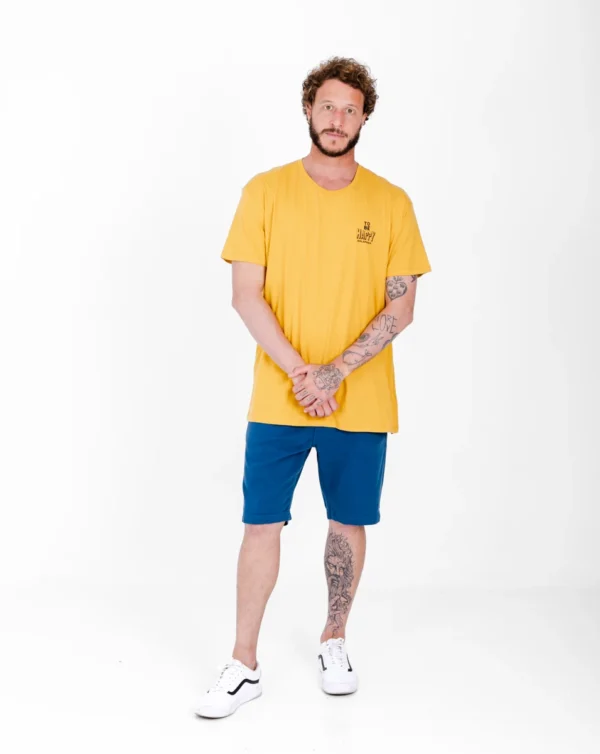Camiseta "All Gender" Be Happy Amarelo Mango - Galapagos - Imagem 5