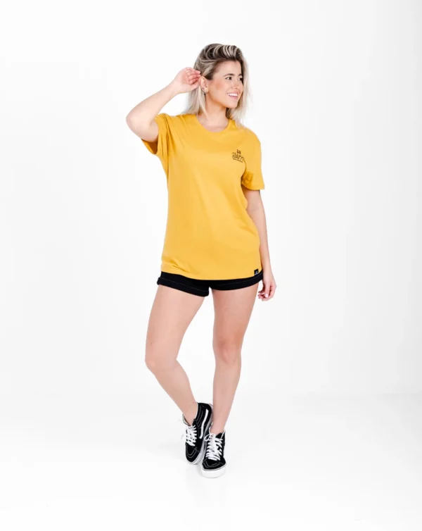 Camiseta "All Gender" Be Happy Amarelo Mango - Galapagos - Imagem 6