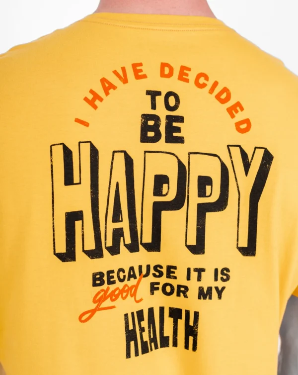 Camiseta "All Gender" Be Happy Amarelo Mango - Galapagos - Imagem 8