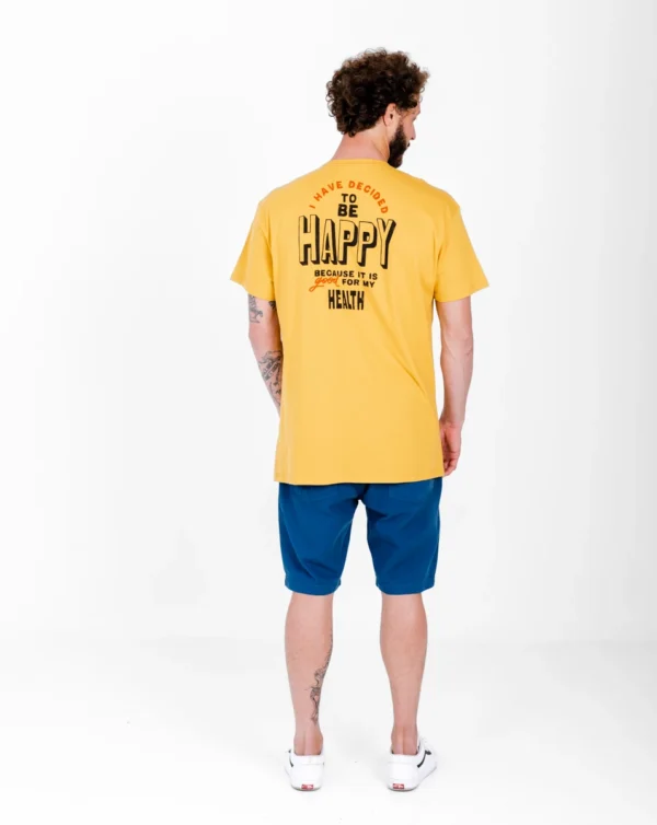 Camiseta "All Gender" Be Happy Amarelo Mango - Galapagos - Imagem 9