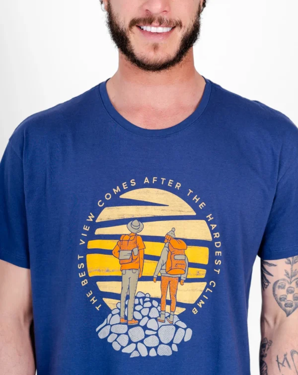 Camiseta "All Gender" Best View Azul Marinho - Galapagos - Imagem 4