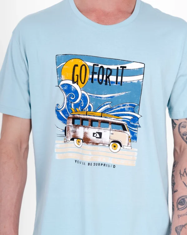 Camiseta "All Gender" Go For It Turquesa - Galapagos - Imagem 4