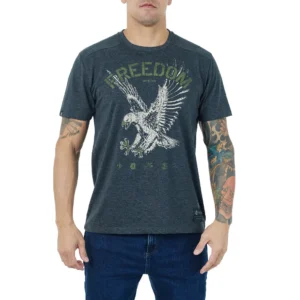 Camiseta Freedom Eagle Cinza - Invictus