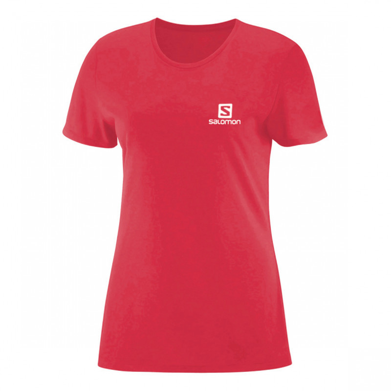 Camiseta Trainning SS Feminina Vermelha - Salomon