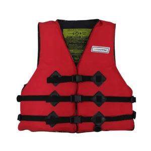 Colete Salva Vidas Homologado pela Marinha Atlântico 55/110kg Vermelho - Ntk