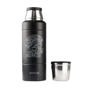 Garrafa Térmica em aço inoxidável Battalion 1l Preta - Invictus