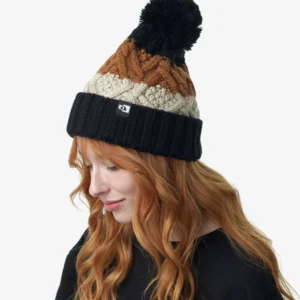 Gorro Everest Listrado Preto e Marrom - Galapagos