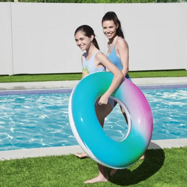 Boia Circular Inflável infantil Arco Íris 91cm - Bestway - Imagem 5