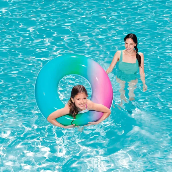 Boia Circular Inflável infantil Arco Íris 91cm - Bestway - Imagem 6