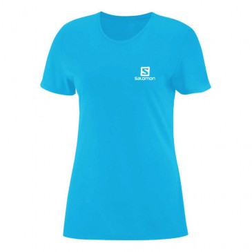 Camiseta Trainning SS Feminina Azul Claro - Salomon