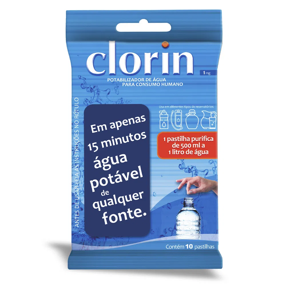 Clorin 1mg contém (1 cartela C/ 10un) - NTK