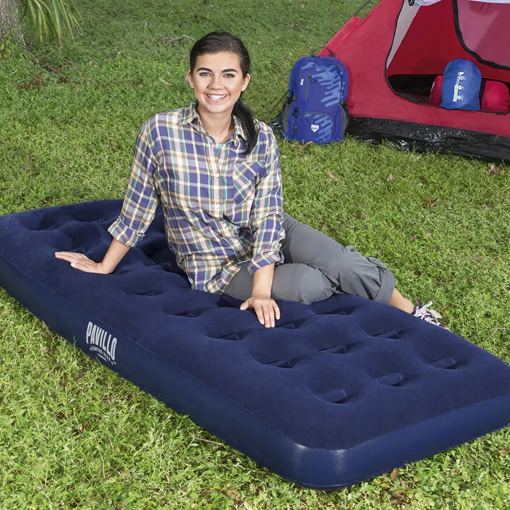 Colchão Inflável Solteiro Azul - Bestway - Imagem 3