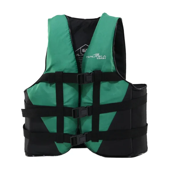 Colete Salva Vidas Coast 80kg Verde e Preto - NTK