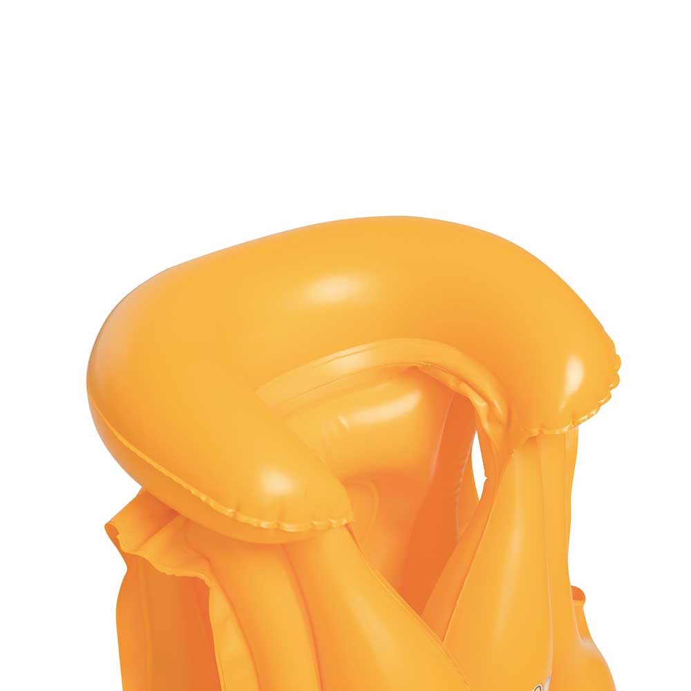 Colete Inflável Infantil Swim Safe ABC C/ Encosto Amarelo - Bestway - Imagem 4