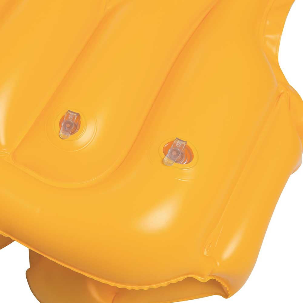 Colete Inflável Infantil Swim Safe ABC C/ Encosto Amarelo - Bestway - Imagem 5