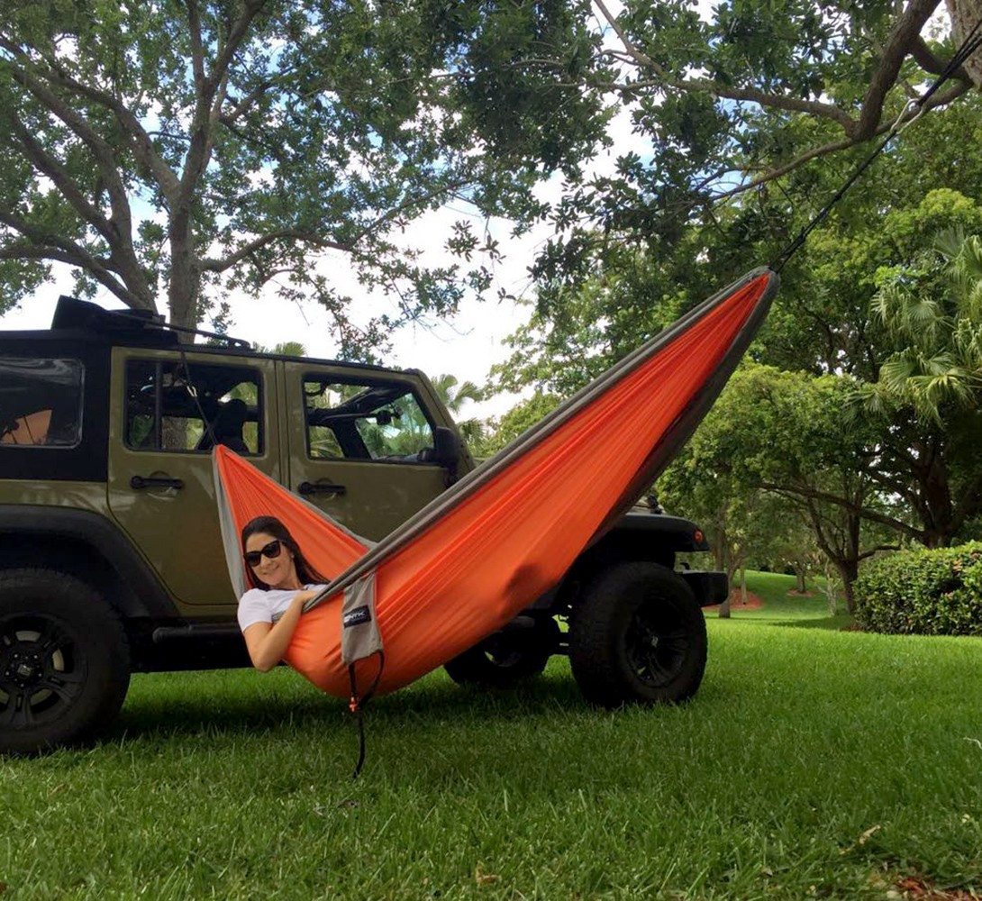 Rede Kokun Solteiro Uv50+ Laranja e Cinza - NTK - Imagem 2