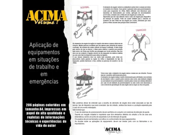 Livro Acima Volume 1 - Altura, Acesso por Corda, Resgate e Espaço Confinado - Imagem 4