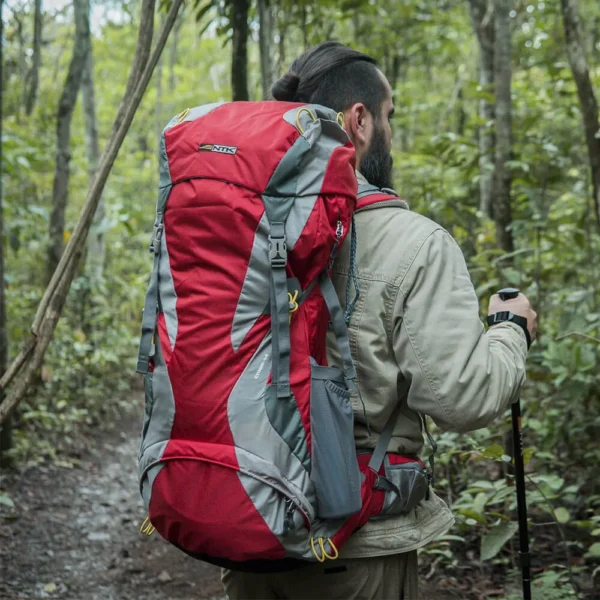 Mochila Cargueira Cymba 64l GT Preto e Cinza - NTK - Imagem 6