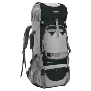 Mochila Cargueira Kompaz 70+15l GT Cinza e Preta - NTK