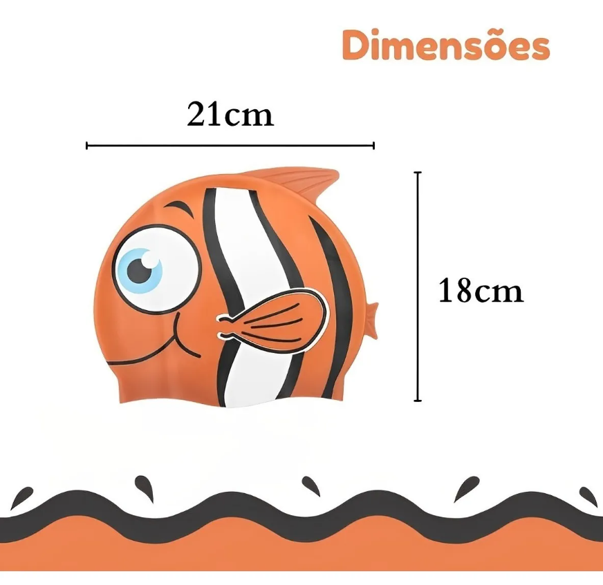 Touca de Natação Infantil Peixinho - Bestway - Imagem 3