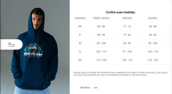 Moletom Hoodie com Felpa Yukon Azul Marinho - Galapagos - Imagem 2