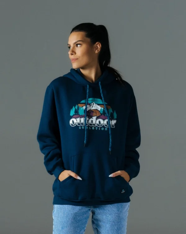 Moletom Hoodie com Felpa Yukon Azul Marinho - Galapagos - Imagem 4