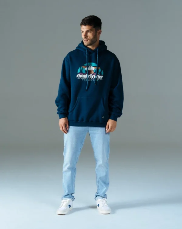 Moletom Hoodie com Felpa Yukon Azul Marinho - Galapagos - Imagem 5