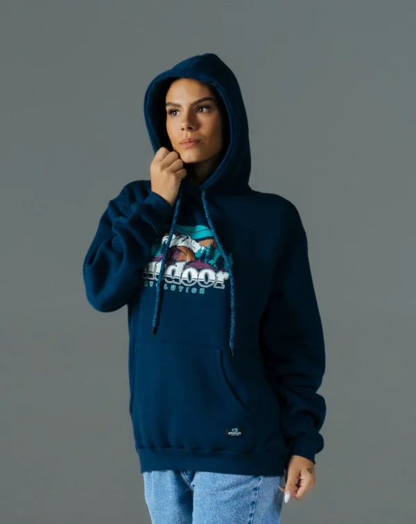 Moletom Hoodie com Felpa Yukon Azul Marinho - Galapagos