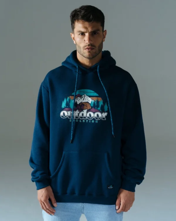 Moletom Hoodie com Felpa Yukon Azul Marinho - Galapagos - Imagem 8