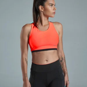 Top Dupla Face Eco Gaia Preto e Laranja Neon - Galapagos
