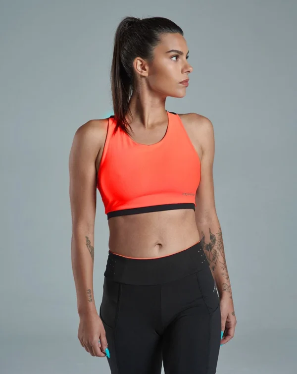 Top Dupla Face Eco Gaia Preto e Laranja Neon - Galapagos