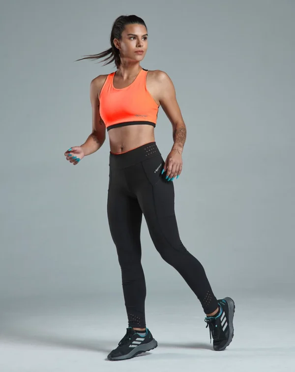 Top Dupla Face Eco Gaia Preto e Laranja Neon - Galapagos - Imagem 4