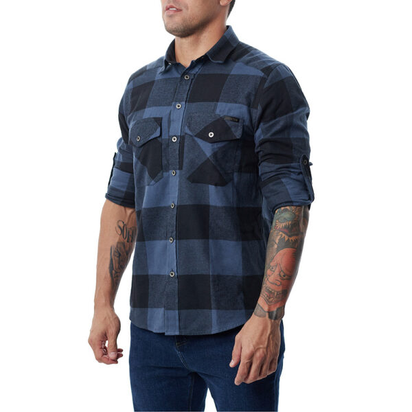 Camisa Lumberjack Flanela Grid Azul - Invictus - Imagem 5