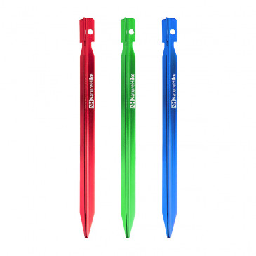 kit de 8 Estacas de Alumínio Triangulares de 18cm para Barracas - Naturehike