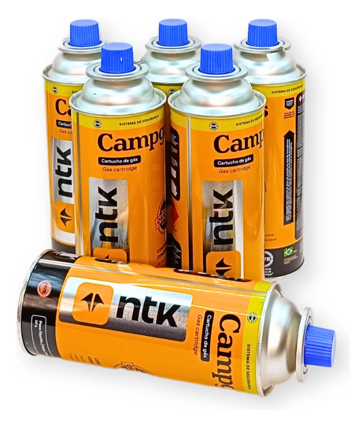 Kit Six Pack de Cartucho de Gás Campgas 6 unidades - NTK