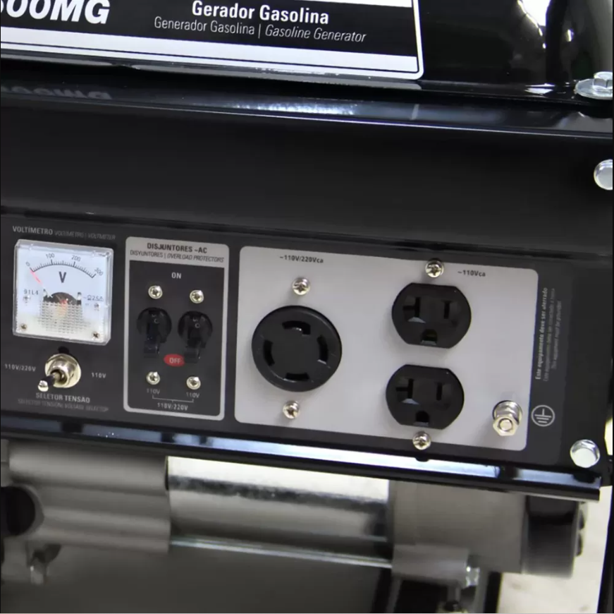 Gerador de Energia a Gasolina 4T Partida Manual 2,8 Kva Bivolt com AVR S3500MG - Schulz - Imagem 4