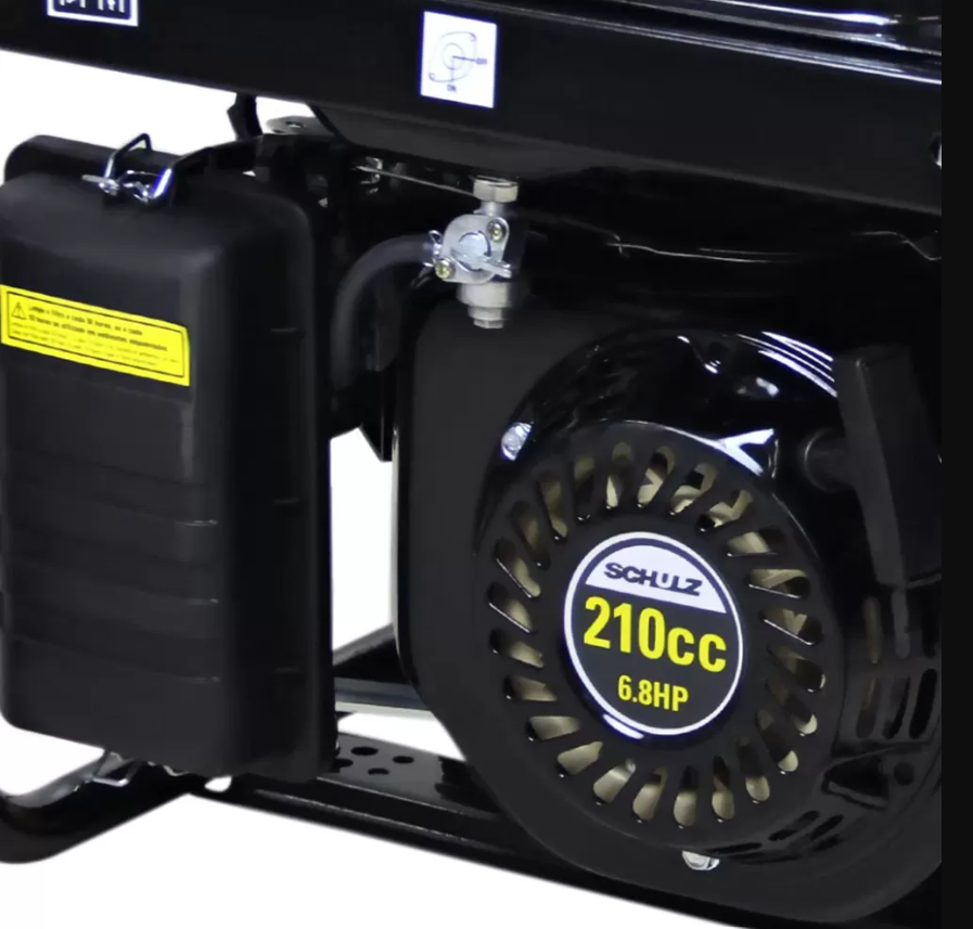 Gerador de Energia a Gasolina 4T Partida Manual 2,8 Kva Bivolt com AVR S3500MG - Schulz - Imagem 2